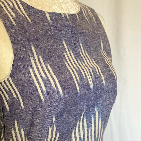 Blue and white print dress - Picture 5 of 5